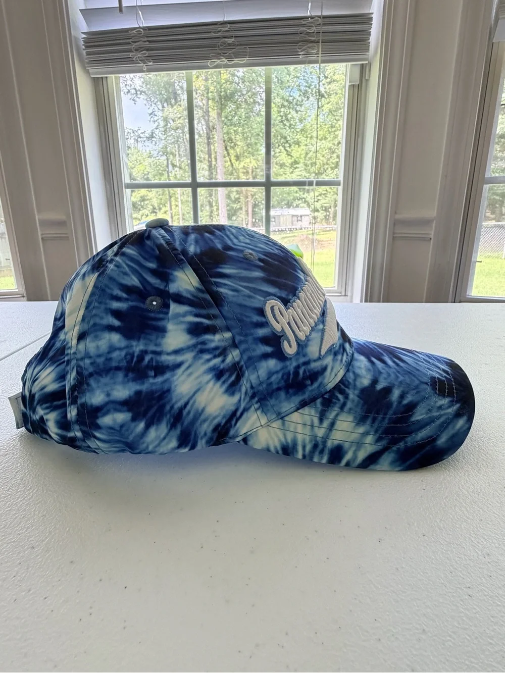 Tie-Dye Blue Panama City Beach Baseball Cap